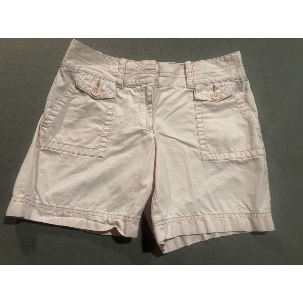 Ann Taylor Loft Women's Sz 4 Shorts Light Pink Pockets Structured Flat Front